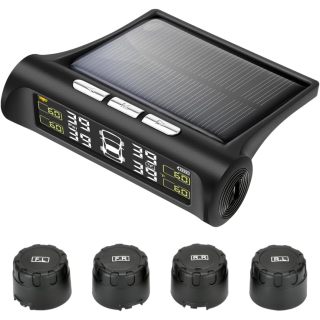 ATLI TB-001 Tire Pressure Monitoring System - TPMS Tire Pressure Monitor System with Solar Charger