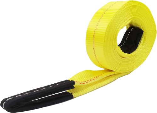 Tow Strap with Reinforced Loops 2in x 30ft Vehicle Recovery Rope 10,000 lbs Pound Capacity Recovery Strap yellow2