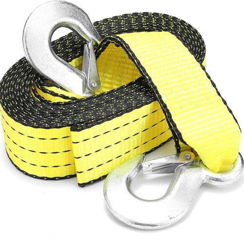 Tow Strap with Reinforced Loops 2in x 30ft Vehicle Recovery Rope 10,000 lbs Pound Capacity Recovery Strap yellow2