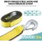 Tow Strap with Reinforced Loops 2in x 30ft Vehicle Recovery Rope 10,000 lbs Pound Capacity Recovery Strap yellow2