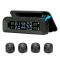 ATLI TB-003 Tire Pressure Monitoring System Wireless Solar TPMS, Tire Pressure Monitor Installed on Windowshield with 4 External Sensors Real