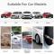 ATLI TB-003 Tire Pressure Monitoring System Wireless Solar TPMS, Tire Pressure Monitor Installed on Windowshield with 4 External Sensors Real