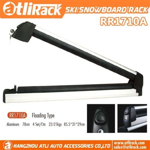 RR1710 Aluminum Ski Snowboard Roof Racks with Key Locked