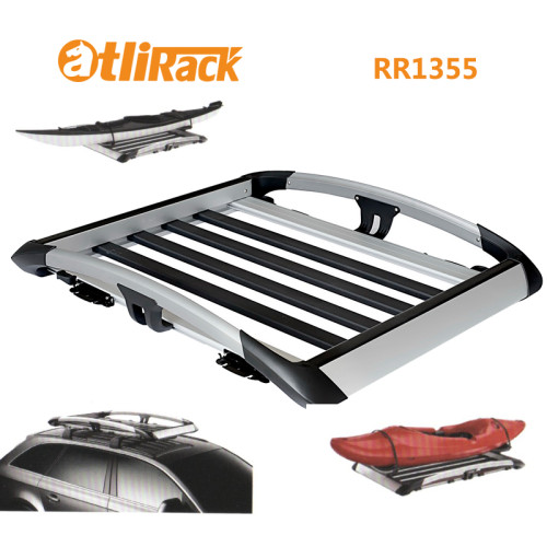 RR1355 Aluminum Rooftop Cargo Basket Cargo Rack Storage Carrier