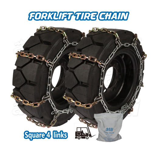 FTD4-Square Link Standard Forklift Tire Chains
