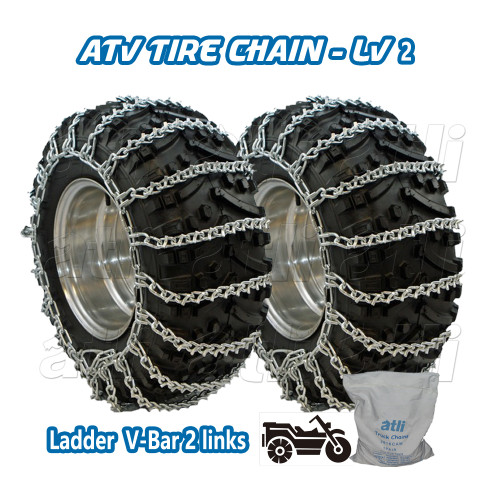 Ladder Type Reinforced ATV Tire Chains with V-Bar
