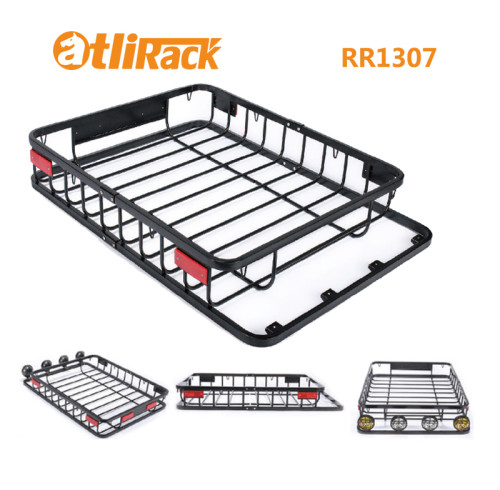 RR1307 Car Steel Construction Car Top Luggage Holder Carrier Basket for SUV, Truck