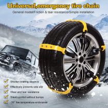 Snow Chains Anti-Skid Anti Slip Emergency Snow Tire Chains - Portable Emergency Traction Snow Mud Chains Universal Adjustable 10pcs Car Security Chains for SUV and Cars