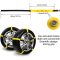 Snow Chains Anti-Skid Anti Slip Emergency Snow Tire Chains - Portable Emergency Traction Snow Mud Chains Universal Adjustable 10pcs Car Security Chains for SUV and Cars