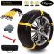 Snow Chains Anti-Skid Anti Slip Emergency Snow Tire Chains - Portable Emergency Traction Snow Mud Chains Universal Adjustable 10pcs Car Security Chains for SUV and Cars