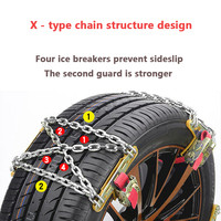 Atlichain Tire Chains X Design Truck Car Winter Anti-skid Wheels Tyre Tire Snow Ice Chains for SUV