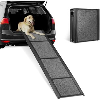 Extra Long 67’’Dog Car Ramp for Large Dogs, Foldable Pet Ramps with Non-Slip Soft Surface, Dog Ramps for Dogs up to 250LBS, Portable Dog Steps for Small Medium Large Dogs to Get into Car SUV Truck