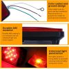Trailer Light Kit - 12V All LED, Left and Right Waterproof Submersible for Trailers, Boat Trailer Truck Marine Camper RV Snowmobile, Red