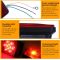 Trailer Light Kit - 12V All LED, Left and Right Waterproof Submersible for Trailers, Boat Trailer Truck Marine Camper RV Snowmobile, Red
