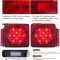 Trailer Light Kit - 12V All LED, Left and Right Waterproof Submersible for Trailers, Boat Trailer Truck Marine Camper RV Snowmobile, Red