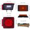Trailer Light Kit - 12V All LED, Left and Right Waterproof Submersible for Trailers, Boat Trailer Truck Marine Camper RV Snowmobile, Red