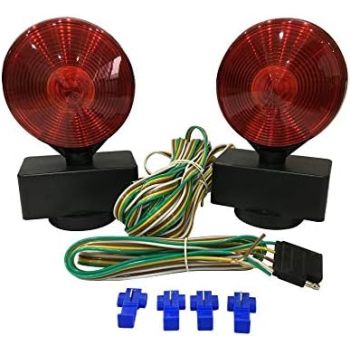 Magnetic Towing Light Kit (Dual Sided for RV, Boat, Trailer and More DOT Approved)