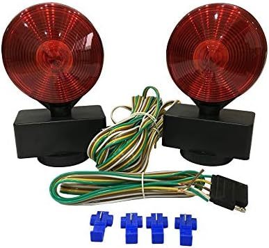 Magnetic Towing Light Kit (Dual Sided for RV, Boat, Trailer and More DOT Approved)