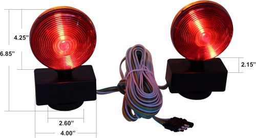 Magnetic Towing Light Kit (Dual Sided for RV, Boat, Trailer and More DOT Approved)