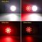 2Pcs Double Led Trailer Tail Lights with Stop Turn Tail Backup Reverse Lights 30 LED Horizontal Mount/Vertical Mount, Surface Mount RV Double Led Taillights, RV Double Led Tail Lights