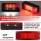 2PCS 12V LED Submersible Low Profile Rectangular Trailer Lights, Tail Stop Turn Running Lights Kit, Sealed for Boat Trailer Truck Marine