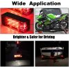 2PCS 12V LED Submersible Low Profile Rectangular Trailer Lights, Tail Stop Turn Running Lights Kit, Sealed for Boat Trailer Truck Marine