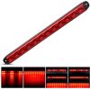 LED Trailer Light Bar 16Inch 12 LED Red Running Brake Sequential Turn Signals Tail Light Waterproof Rear Maker ID Bar for 12V Trailer Boat Truck RV