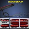 LED Trailer Light Bar 16Inch 12 LED Red Running Brake Sequential Turn Signals Tail Light Waterproof Rear Maker ID Bar for 12V Trailer Boat Truck RV