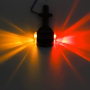 2Pcs RED LED Trailer Fender Lights Bullet LED Clearance Marker Light Left Right Amber Front Red Rear