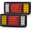 40 LED Truck Tail Light Bar, Super Bright Turn Signal Brake Reverse Tail Light with Iron Net Protection for 10-30 Volt Truck Boat Snowmobile Trailer Pickup RV Camper UTV UTE Vans