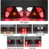 Trailer Rear Light Kit 12V/24V Waterproof Turn Signal/Brake/Rear/Back/Fog/Reflector Light with 2pcs 30cm Long 6-Core Cable for Truck Caravan Truck Truck Tractor