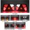 Trailer Rear Light Kit 12V/24V Waterproof Turn Signal/Brake/Rear/Back/Fog/Reflector Light with 2pcs 30cm Long 6-Core Cable for Truck Caravan Truck Truck Tractor