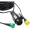 Trailer Tail Lights Kit Truck Rear Lamp Indicator Lighting Wiring Kit with 13 Pin Plug Connected with 2pcs 5.5m Long 5 Core Cable Suitable for Trailer Lorry Caravan or Truck