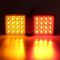 LED Tail Light,12V LED Tail Light Rear Lamp Turn Brake Light for Truck Trailer (Bright Red Yellow Light)1