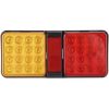 LED Tail Light,12V LED Tail Light Rear Lamp Turn Brake Light for Truck Trailer (Bright Red Yellow Light)1