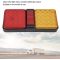 LED Tail Light,12V LED Tail Light Rear Lamp Turn Brake Light for Truck Trailer (Bright Red Yellow Light)1