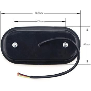 14 LED Truck Car Trailer Boat Caravan Rear Tail Light Stop Lamp Taillight 10-30V (Pack of 2)