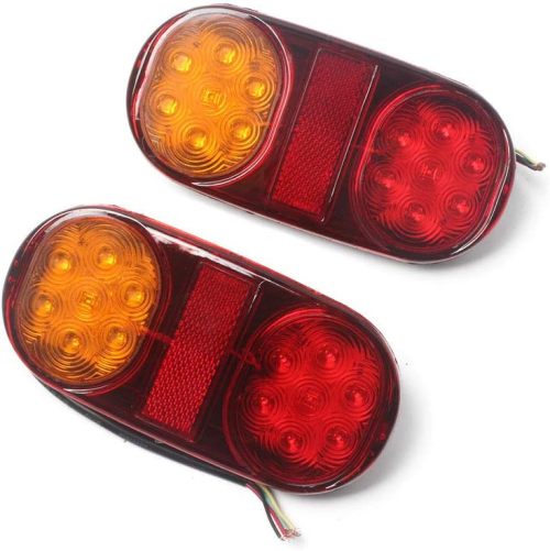 14 LED Truck Car Trailer Boat Caravan Rear Tail Light Stop Lamp Taillight 10-30V (Pack of 2)