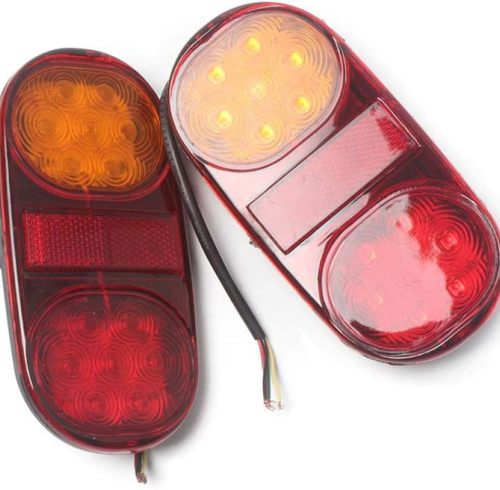 14 LED Truck Car Trailer Boat Caravan Rear Tail Light Stop Lamp Taillight 10-30V (Pack of 2)