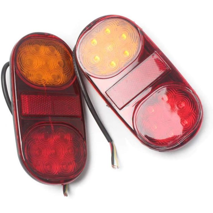 14 LED Truck Car Trailer Boat Caravan Rear Tail Light Stop Lamp Taillight 10-30V (Pack of 2)