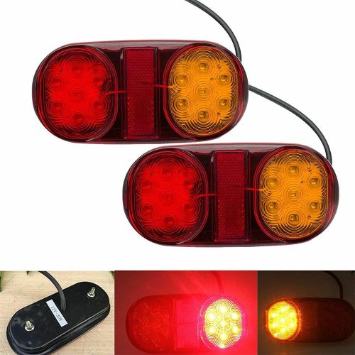 14 LED Truck Car Trailer Boat Caravan Rear Tail Light Stop Lamp Taillight 10-30V (Pack of 2)