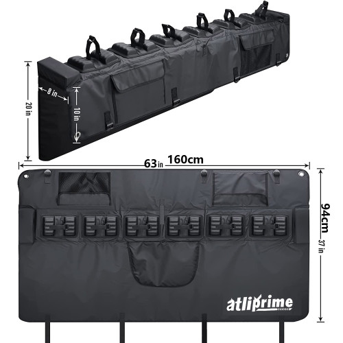 RR2015L6 Tailgate Protection Pad for Bike and Truck with 6 Bikes