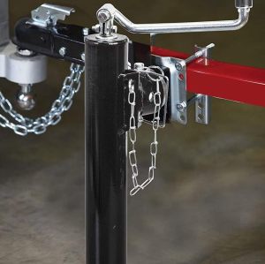 AtliFix ATJW-1010 2000 LBs Capacity Weld on Pipe Mount Swivel Trailer Jack