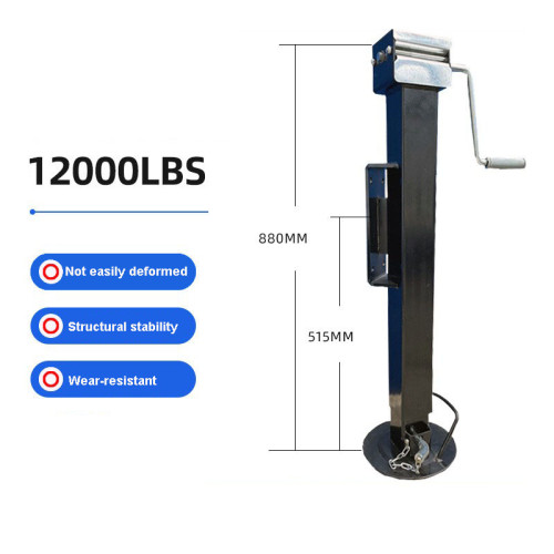 AtliFix ATHTJ-0204 12000 LBs Capacity Weld on Pipe Mount Swivel Trailer Jack