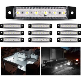 2PCS Trailer Tail Light Bar 20LED Brake Running Turn Signals Reverse Light Tail Lights IP65 Waterproof for 10-30V Truck Trailer Caravan Van RV UTV Camper Boat