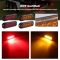 Submersible LED Trailer Light Kit Rectangle American Flag Designed 3rd Brake Lights Aluminum Alloy Base Stop Turn Tail Lights for 12V Trailer Boat Trucks Snowmobile