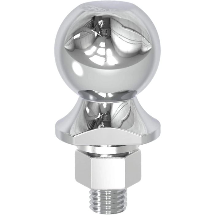 2" Diameter Trailer Hitch Ball: 3 Ton (6,000 lb) Capacity , Gray