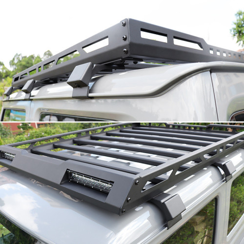 RR1500-2D Aluminum Alloy Roof Rack Cargo Basket With Light Rooftop Carrier for Suzuki Jimny 19-2023 2022