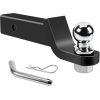 Trailer Ball Mount with 2" Ball and Hitch pin, Fits US 2in Receiver, Max 7500lbs, 2 inches Drop