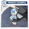 Trailer Ball Mount with 2" Ball and Hitch pin, Fits US 2in Receiver, Max 7500lbs, 2 inches Drop